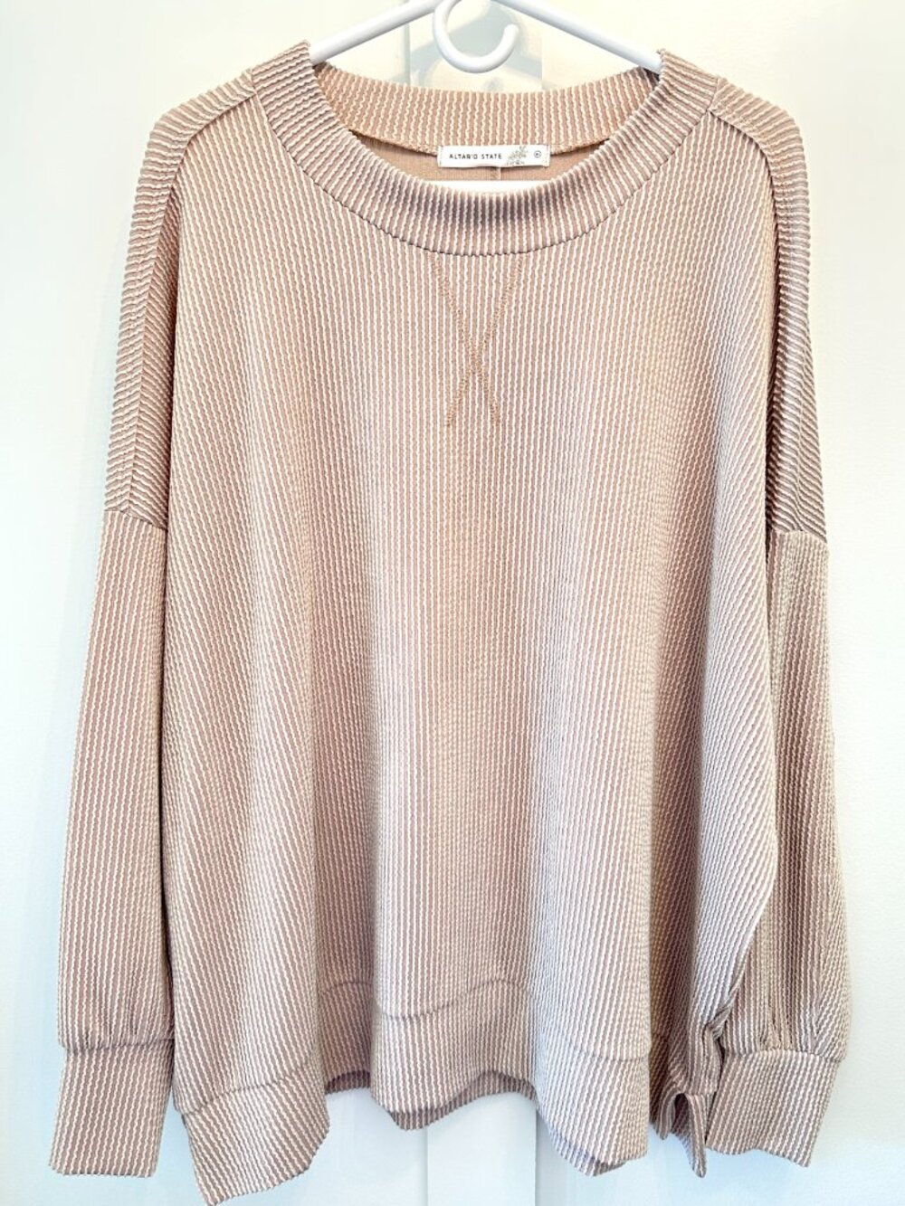 Altr'd State Knit Long Sleeve Pullover Lightweight Sweater Size XL Oversized Fit